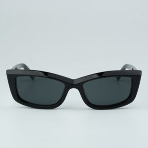 SALE! NEW Saint Laurent SL658 001 Black Rectangle Unisex Sunglasses